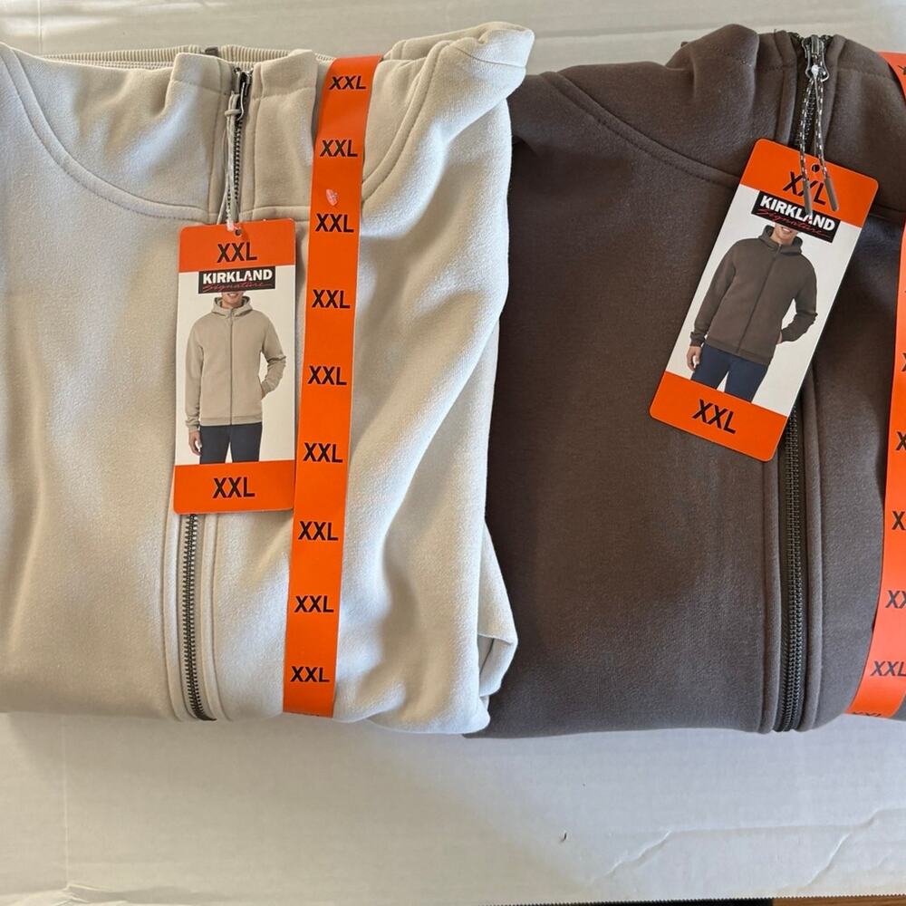 2 Kirkland Signature Men’s Full Zip Hoodie